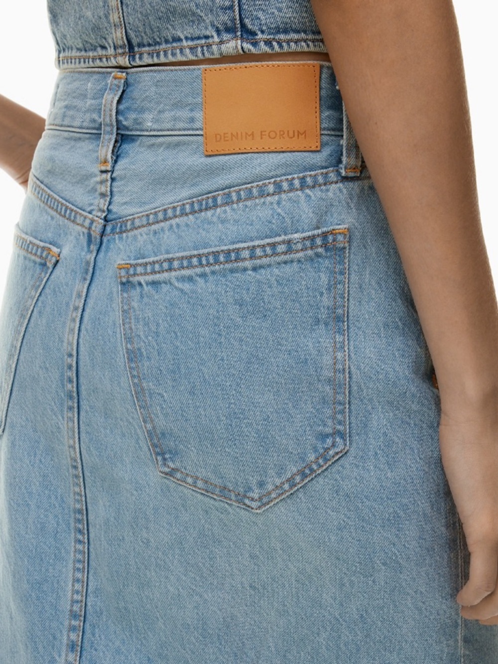 Denim Forum The ‘90s Vintage Maxi Denim Skirt - Picture 13 of 14
